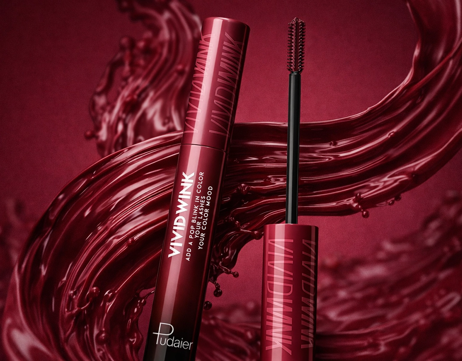 Mascara burgundy - Maquillage pas cher 
